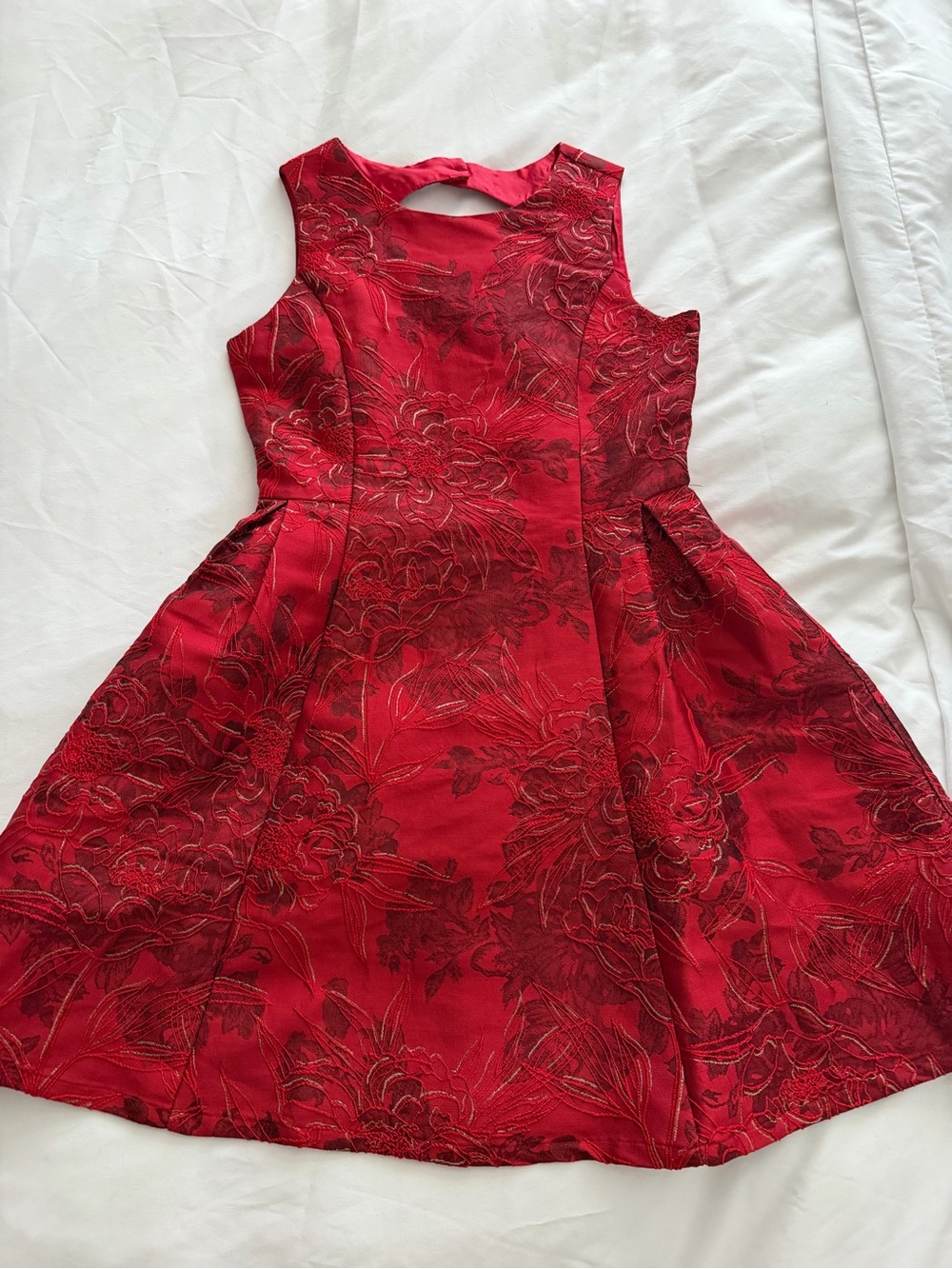 Children’s Place Floral Fit-and-Flare Dress - Elegant Sleeveless Style